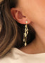 Lavender Teardrops Earrings Gold - Øredobber