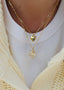 Lykkeblomst Necklace White Gold