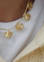 Ocean's Heartbeat Necklace Champagne Gold
