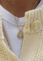 Lykkeblomst Necklace Blue Gold
