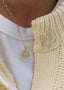 Lykkeblomst Necklace Blue Gold