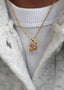 Lykkesten Necklace Pink Gold