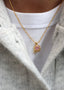 Lykkesten Necklace Pink Gold