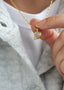 Lykkesten Necklace Lavender Gold