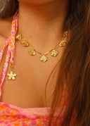 Ocean's Heartbeat Necklace Champagne Gold - Halskjede