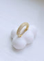 Dome Pave Ring White Gold - Ringer