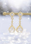 DewDrops Earrings Gold - Øredobber