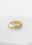 Dome Pave Ring Olive Gold - Ringer