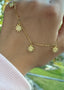 Sunflower Anklet Gold