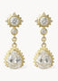DewDrops Earrings Gold - Øredobber
