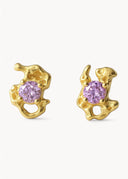 Melodie Earrings Lavender Gold - Øredobber
