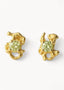 Melodie Earrings Olive Gold - Øredobber