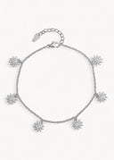 Sunflower Anklet Silver - Ankelkjeder