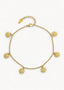 Sunflower Anklet Gold - Ankelkjede