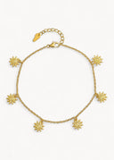 Sunflower Anklet Gold - Ankelkjede