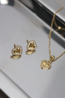 Gullhjerte øredobber