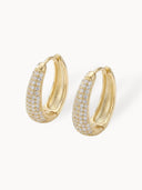 Dome Pave Hoops Medium