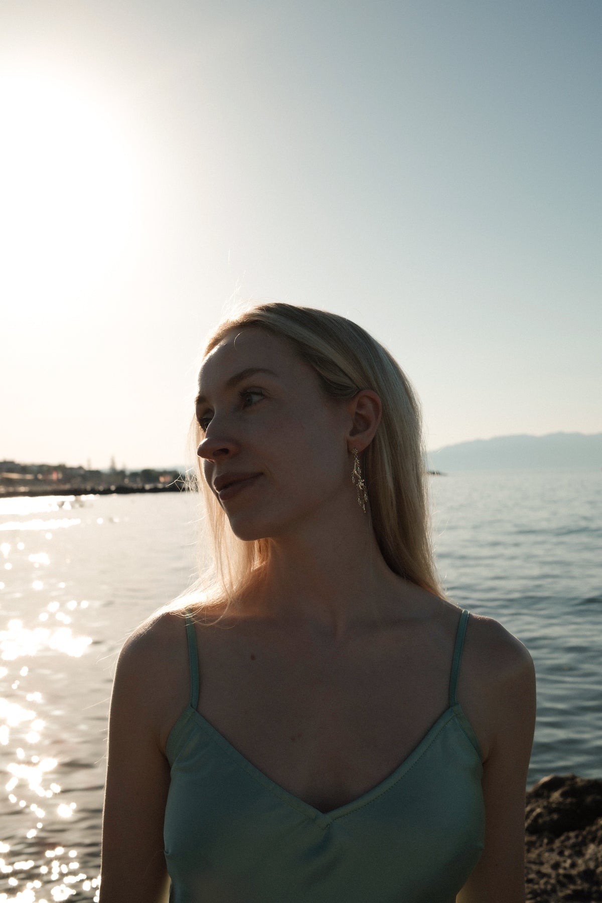 Lavender Teardrops Earrings