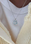 Lykkeblomst Necklace Blue Silver