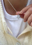 Lykkeblomst Necklace White Silver