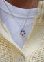 Lykkeblomst Necklace Lavender Silver
