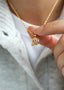 Lykkesten Necklace Pink Gold
