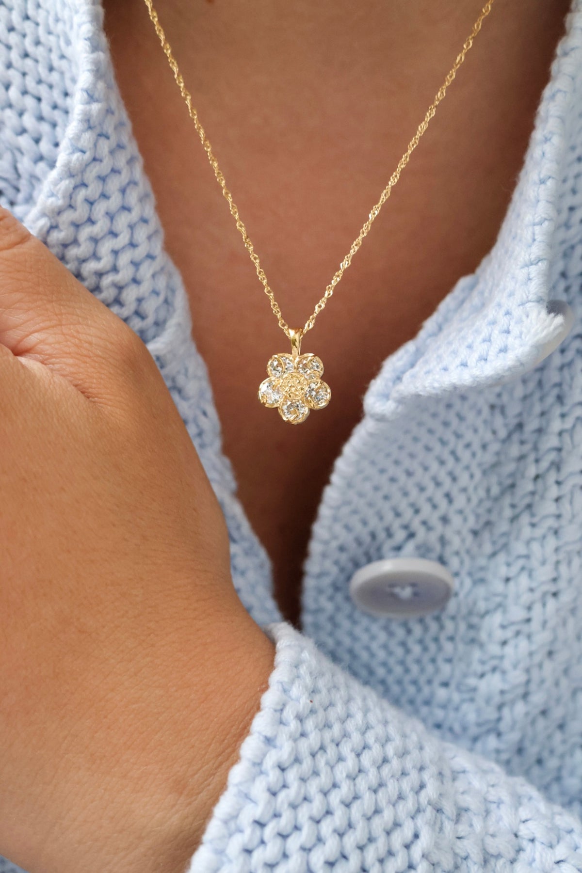 Lykkeblomst Halskæde