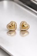 Gullhjerte øredobber