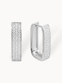 Diamond Rectangle Hoops Large