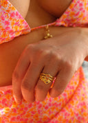 Luna Ring Champagne Gold - Ringer