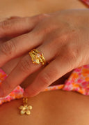 Luna Ring Champagne Gold - Ringer
