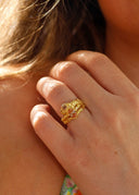 Luna Ring Champagne Gold - Ringer