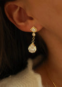 DewDrops Earrings Gold - Øredobber