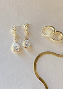 DewDrops Earrings Gold - Øredobber