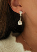 DewDrops Earrings Silver - Øredobber