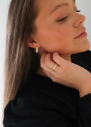 Dome Pave Ring White Gold - Ringer