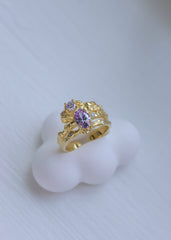 Luna ring Lavender Gold