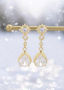 DewDrops Earrings Gold - Øredobber