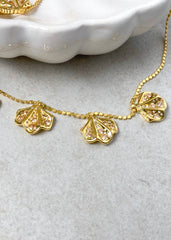 Ocean's Heartbeat Necklace Champagne Gold