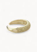 Dome Pave Ring Blue Silver - Ringer