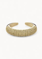 Dome Pave Ring Olive Gold