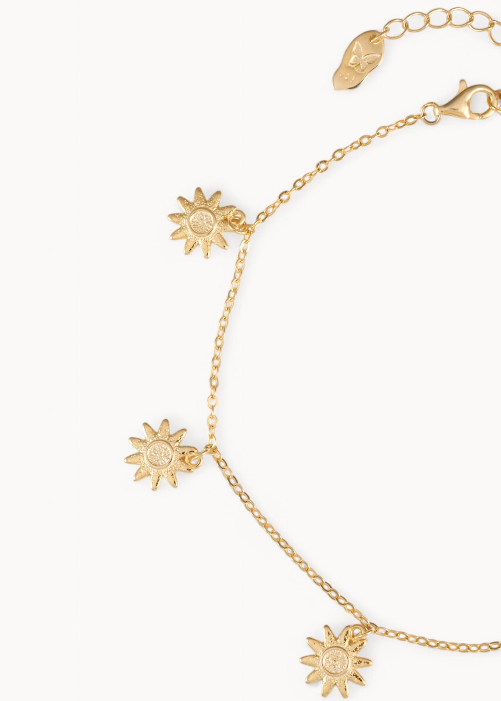 Sunflower Anklet Gold - Ankelkjede