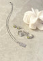 Sun Wave Earrings Olive Silver - Øredobber