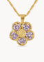 Lykkeblomst Necklace Lavender Gold - Halskjede