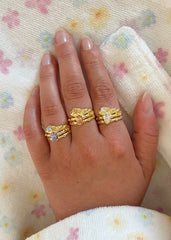 Luna ring Lavender Gold