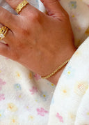 Connection Rope Bracelet Gold - Armbånd