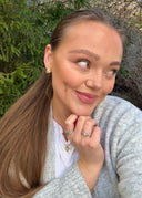 Melodie Ring Emerald Silver - Ringer