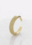 Dome Pave Ring Olive Gold - Ringer