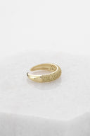 Dome Pave Ring Olive Gold - Ringer