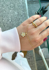 Lykkeblomst Necklace White Gold